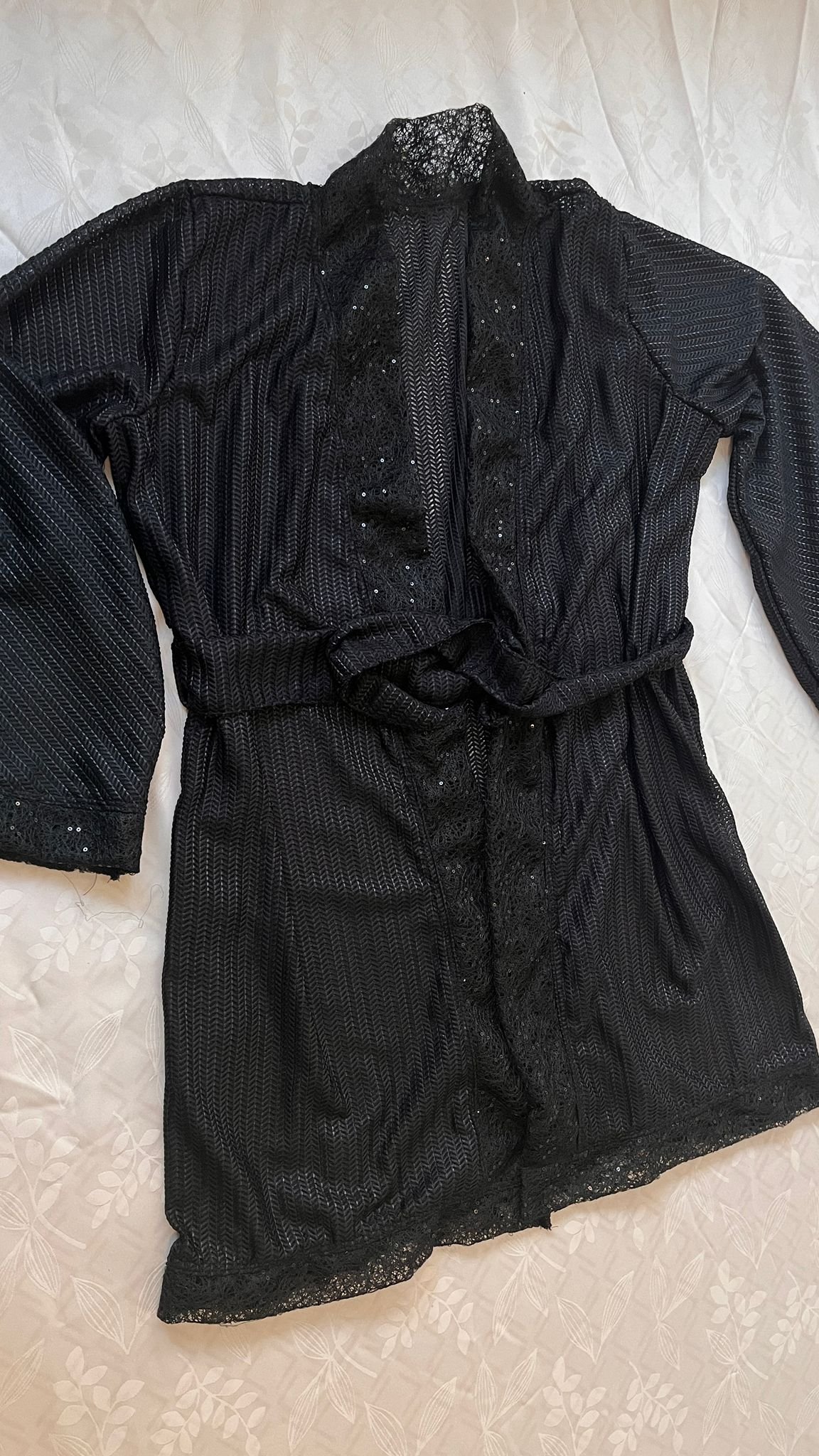 Encens Thiouraye moderne Lingerie kimono court - Nuisette - chemise de nuit – Image 6