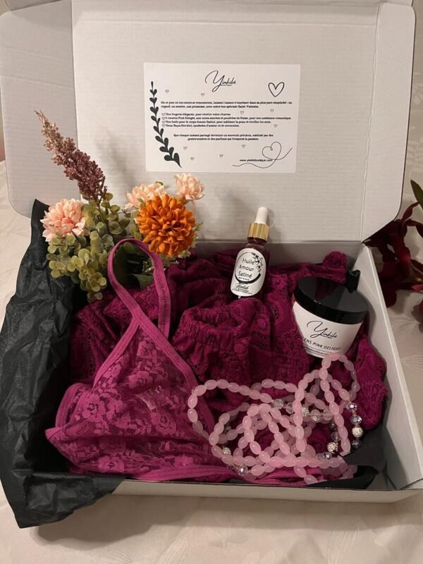 Box saint-valentin box lingerie box mariage box cadeau box mariée coffret de lingerie coffret loungewear baya france